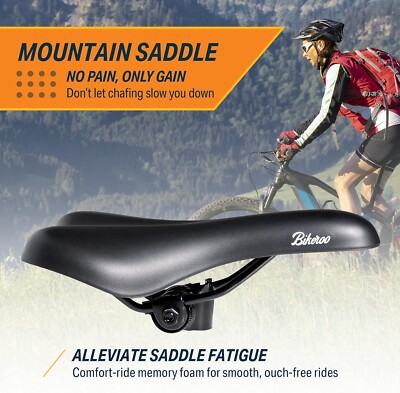 Brooks Saddle Best Padded Mountain Bike Seat Bikeroo Mountain Bike