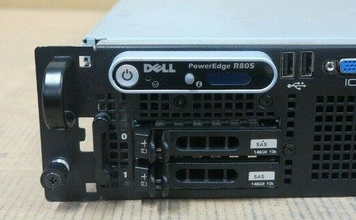 Dell PowerEdge R805 2x Opteron 2384 4-C 2.7GHz 64GB 292GB 2U Rack Mount Server - Picture 2 of 2