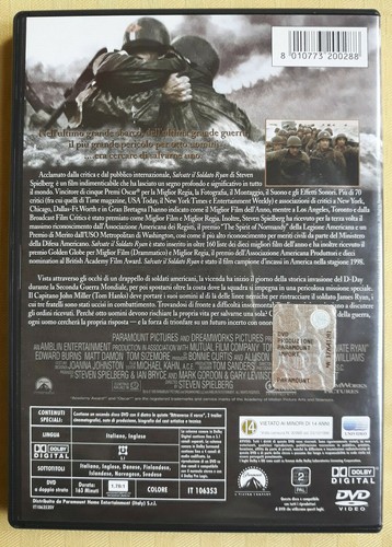 SALVATE IL SOLDATO RYAN (1998) - DVD ITALIANO PARAMOUNT PRIMA STAMPA 2 DISCHI - Foto 2 di 3