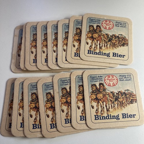 15 Bierdeckel mit Bindung