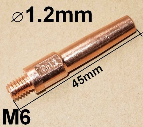 10 Stck. japanischer Stil MIG/MAG Schweißen industrieller Kontakt SPITZE Länge: 40 mm 45 mm - Bild 17 von 19