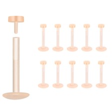 4-24Pcs 16G Labret Ring Monroe Lip Stud Helix Daith Tragus Earring Retainer Kit