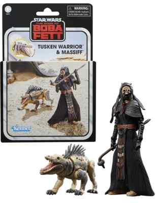 Hasbro Star Wars Vintage Collection Tusken Warrior & Massiff 3.75 New In Hand | UK