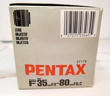 Near  Mint  SMC PENTAX-F Zoom 35-80mm F3.5-4 For ZX-50 With Extra Filter