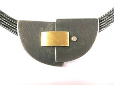 Necklace silver 925 with brilliant, 53.3 g