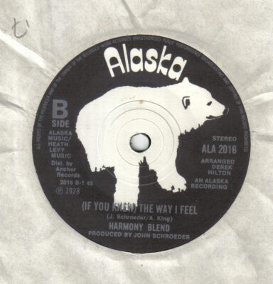 Soul Modern Two Step 70's 7''-Harmony Blend-If You Knew The Way I Feel-UK Alaska
