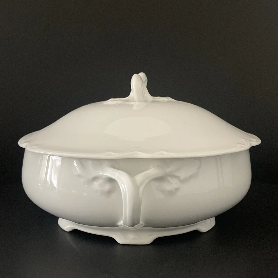 JHR Hutchenreuther Alice Plato de Servir Cubierto de Porcelana Baviera Alemania Foto 2 de 4