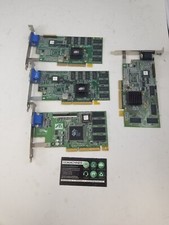 LOT OF 4 ATI Rage 128 Rage IIC 1998 1999 AGP 3.3v Video Cards TESTED FS