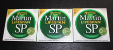 Martin Lifespan Msp 6000 String Set For Western Guitar 3 Pack 010/047 New