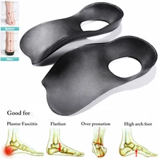 Orthotic Shoe Insoles Insert 1Pair Flat Feet High Arch Support Plantar Fasciitis