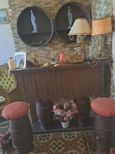 banco bar con 2 sgabelli tutto fatto a mano anni 50 special price 600