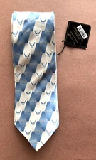 Eagles Wings Men's Tie US AIR FORCE PATTERN 1 Blue and Silver NWT