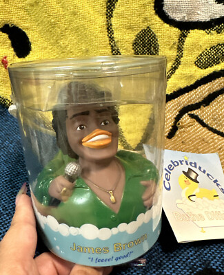 Vintage CelebriDucks Celebrity Rubber Duck Duckie 2001 James Brown