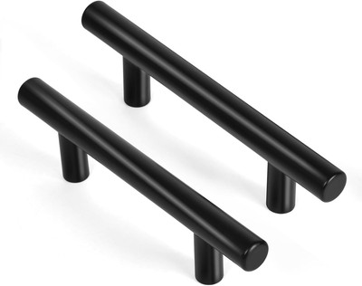 30 Pack Cabinet Handles 3 Inch Hole Center Matte Black Cabinet Pulls Stainl