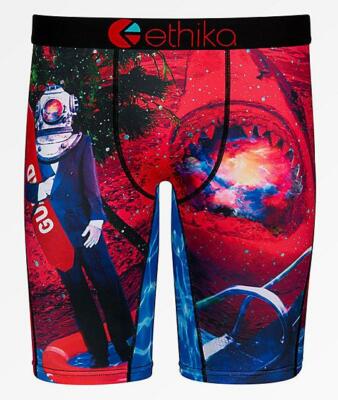 Ethika Astronaut In Business Suit Life Saver Guard Shark Boxer Briefs Men's NWT