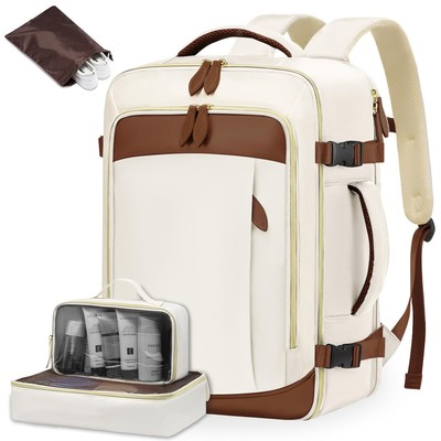 LOVEVOOK Travel Backpack Carry On 50L Large Backpack with 3 Packing Cubes