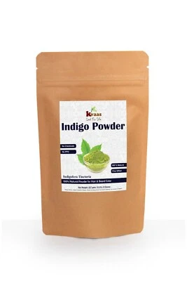 Natural Indigo Powder for Hair & Beard - Kvaas 227 g (8 oz)