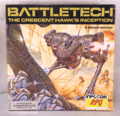 Battletech The Crescent Hawk's Inception Commodore 64 PC Big Box