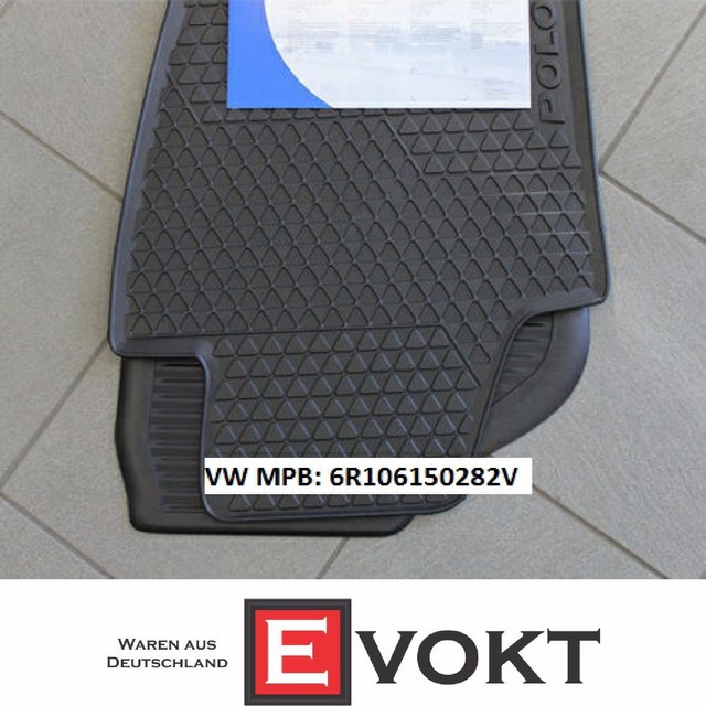 VW Volkswagen Polo 6R Original Rubber Mats Floor Mats Rubber Floor Mats