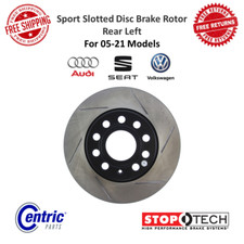 StopTech Sport Slotted Disc Brake Rotor Rear Left For Audi A3, Seat Leon, VW GTI