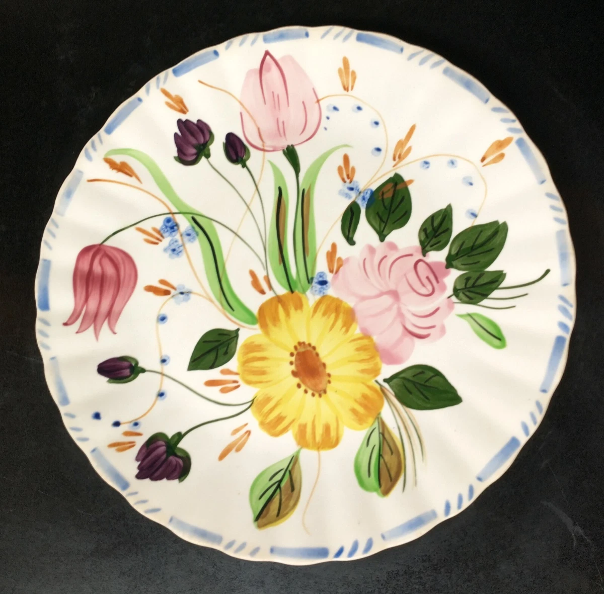 Blue ridge top pottery plates