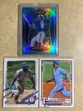Anderson Tejeda 2021 Panini Select Carolina Blue Premier Level RC 33/35,+ 2 RC's