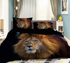 3D Lion Quilt Cover Set Duvet Cover Bedding Pillowcases