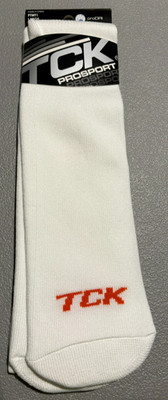 3 PAIRS!! NEW TCK Prosport Performance Tube Socks Adult White Toe Large