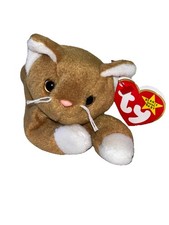 NEW TY Beanie Baby - NIP the Gold Cat 7.5 inch  Stuffed Animal Toy Plush