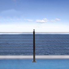 Cable Railing Post Railing Column 36"x2"x2" Level drilled Post Adjustable Top