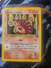 💚 LP Blaine's Vulpix 66/132 Gym Challenge Pokemon Card on eBay