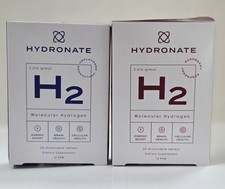 TWO PACK - Hydronate H2 Molecular Hydrogen Water Tablets, 12ppm
