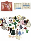 Vintage Barbie and Midge Pink Double Doll Case With 3 Dolls & Accessories 1963