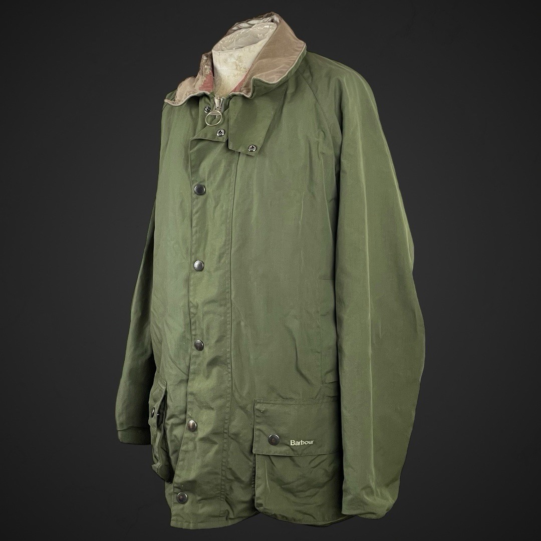 Barbour Men’s Coat Jacket Large Cordura Beaufort Endurance T270 Green Country image 3