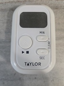 Taylor Multi-Alert Digital Timer – Sound, Light & Vibration Alerts – White