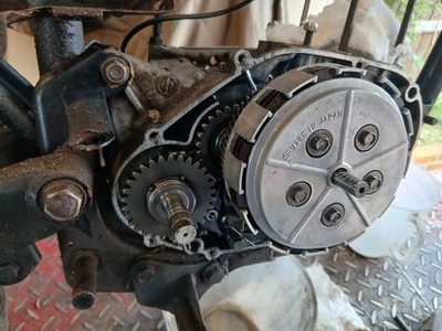 SUZUKI TS50ER ZR50X1 0R50 RM50 KOMPLETT FUNKTIONIERENDE KUPPLUNG NOCH NASS IM ÖL