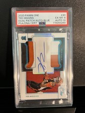 2020 Panini One - Rookie Dual Patch Autographs Tee Higgins #40 /99