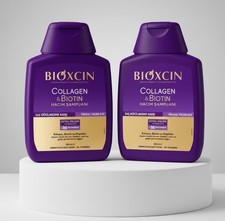 New Bioxcin Collagen & Biotin Volumizing Shampoo 300ml X2  Fast Delivery