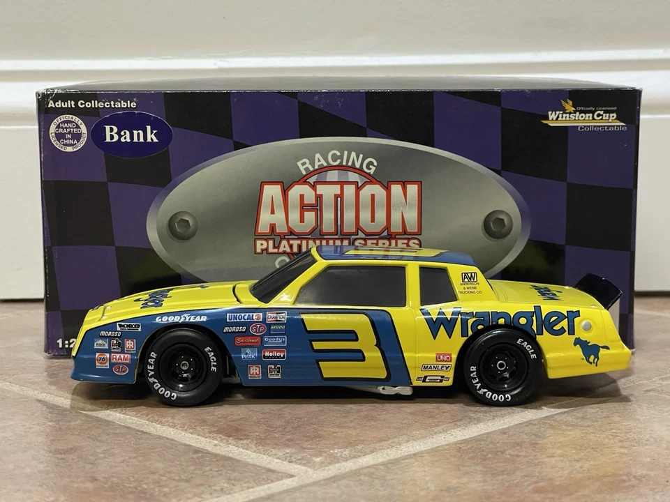 Chevrolet Monte Carlo 1984 Dale Earnhardt Wrangler acción trasera NASCAR 1/24 Foto 3 de 4