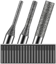20 Pcs 1/8 Inch Shank Drill Bits 1mm 2mm 3mm Tips for Dremel Tool Grinding