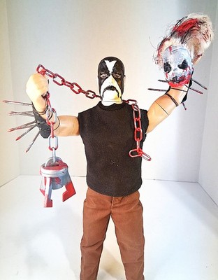 Black Metal Custom G I Joe Abbath Corpse Paint OOAK 12'' Cvlt Action Figure READ!
