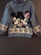 Vinntage Mickey Minnie sweater RARE FIND     KIDS SIZE 5