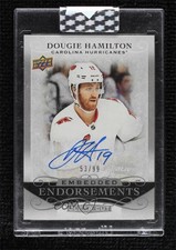 2019 Upper Deck Clear Cut Embedded Endorsements 53/99 Dougie Hamilton Auto 1n7a