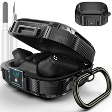 [Upgrade Secure Lock] for Beats Powerbeats Pro 2 Case Cover, LDSXAY Carbon Fiber