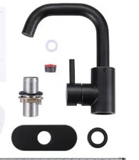 Single Handle Bar Faucet With 360 Handle Matte Black