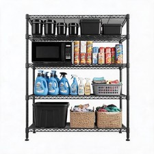 4-tier Adjustable Metal Shelving Unit 45x17x63 Garage Storage Utility Rack 4-tier Adjustable Metal Shelving Unit 45x17x63 Garage Storage Utility Rack