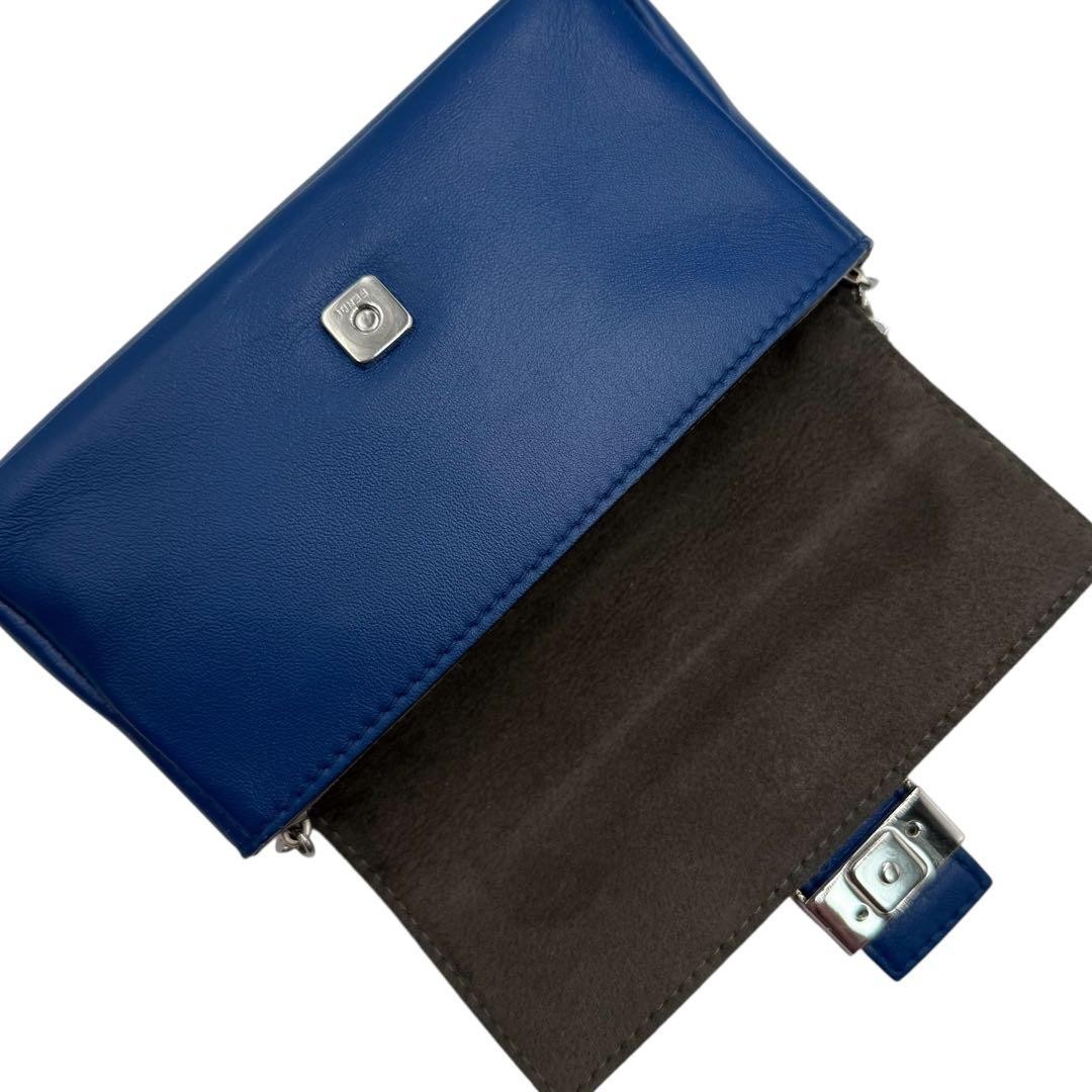 6210 Beautiful Fendi Micro Bucket 2-way Mini Shoulder Bag, Blue thumbnail 6