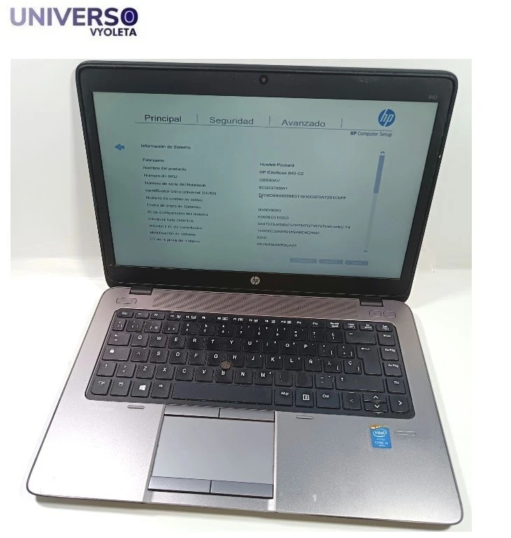 HP EliteBook 840 G2 · i5-5300U · 8GB · 128GB, foto 1 de 5