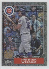 2022 Update 1987 Topps Chrome Silver Pack Series Mojo Black Patrick Wisdom 16mf