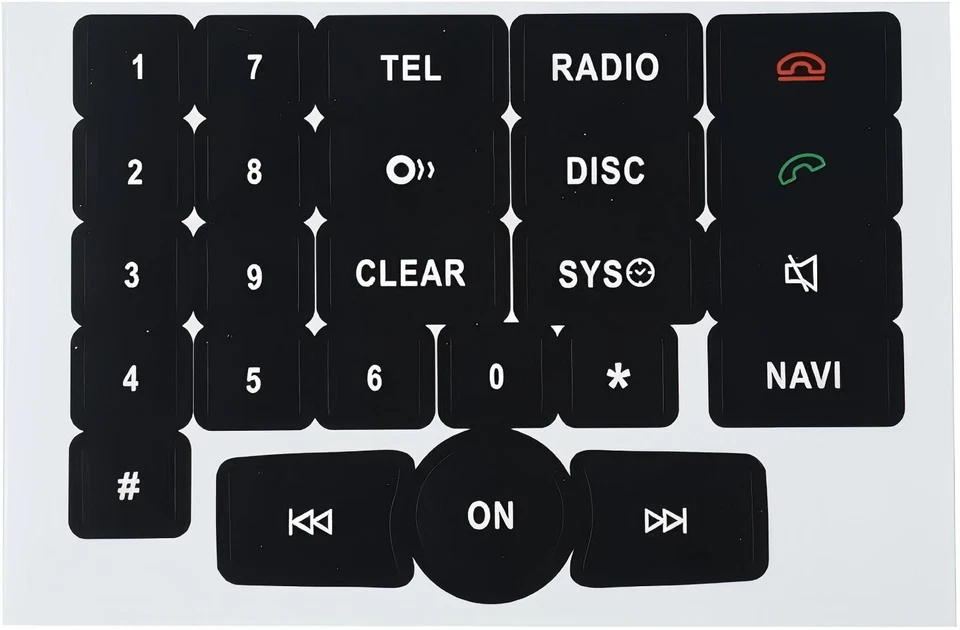 Button Repair Kit Window Switch Sticker For Mercedes Benz A B ML350 E350 2008-14 Foto 3 de 4